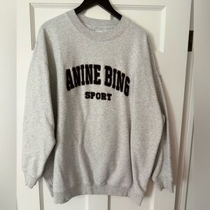 Anine Bing Sport Light Gray sweatshirt XL